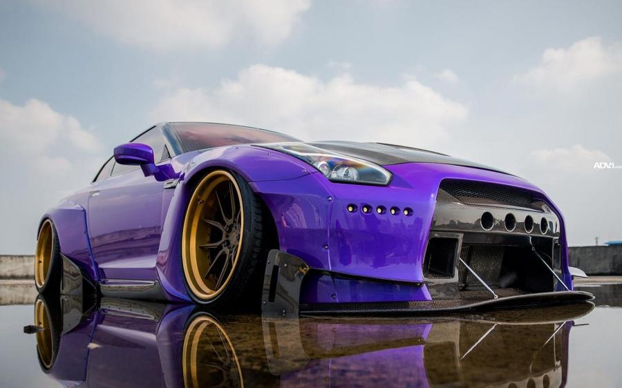 Nissan GT-R RocketBody WideBody by Antelope Ban on ADV.1 Wheels (ADV5.0 TRACK SPEC CS) '2018